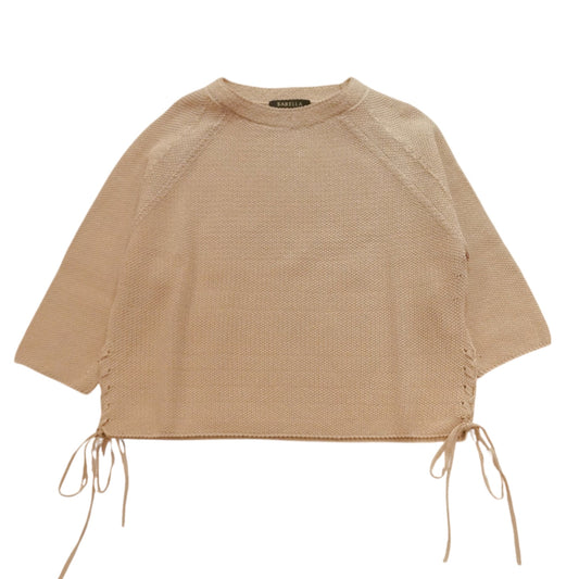 ETHEREAL TEXTURE: THE SIDE-LACE PIQUÉ PULLOVER