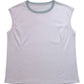 Bicolor Rib Cap Sleeve Tee