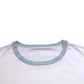 Bicolor Rib Cap Sleeve Tee