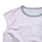 Bicolor Rib Cap Sleeve Tee