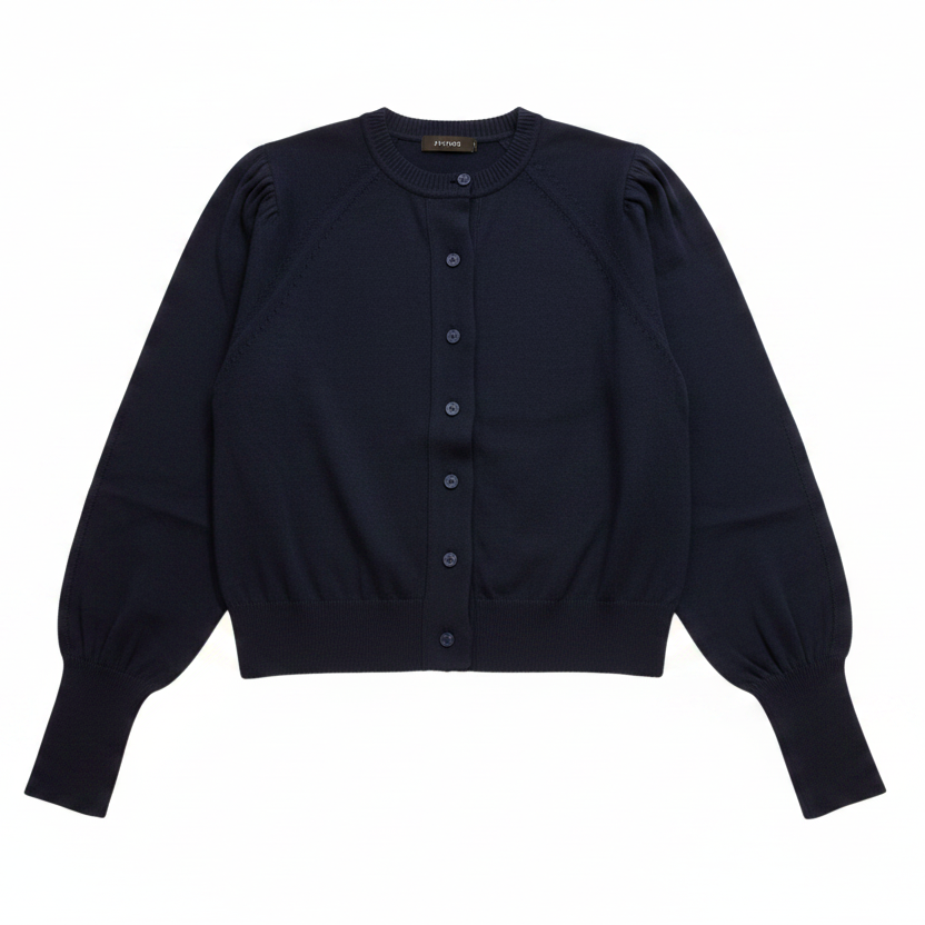 THE SCULPTED BREEZE: EMILCOTONI COTTON CARDIGAN
