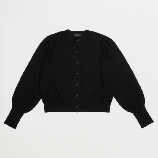 THE SCULPTED BREEZE: EMILCOTONI COTTON CARDIGAN