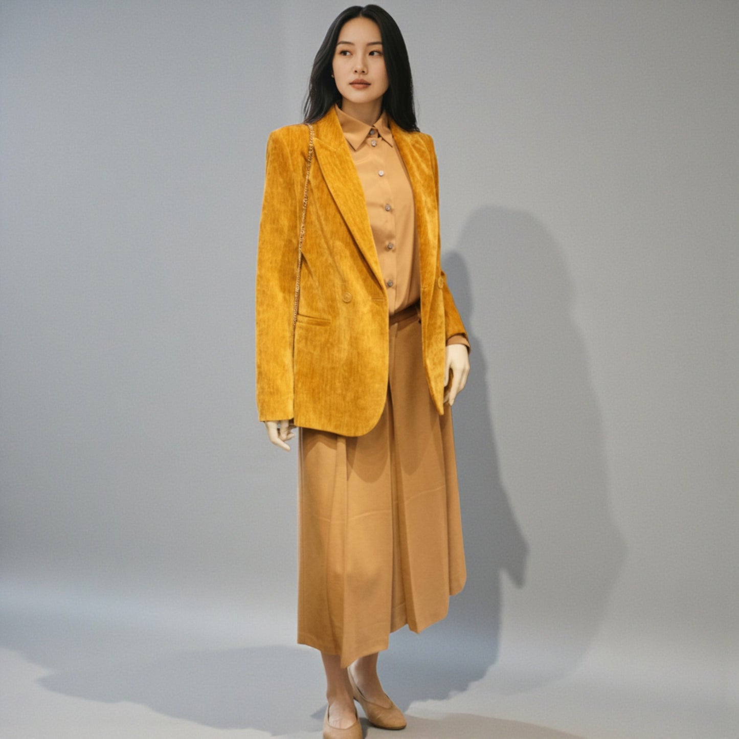 The Forever Pleats: Domestic Wool Cupra Skirt