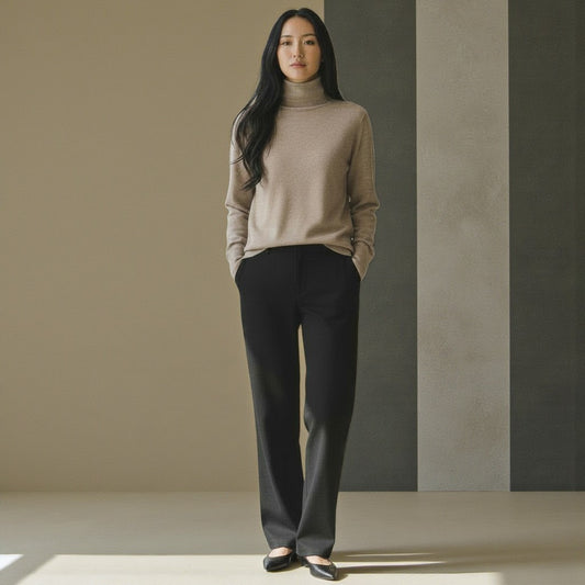 The Noble Embrace: Loro Piana Italian Wool Turtleneck