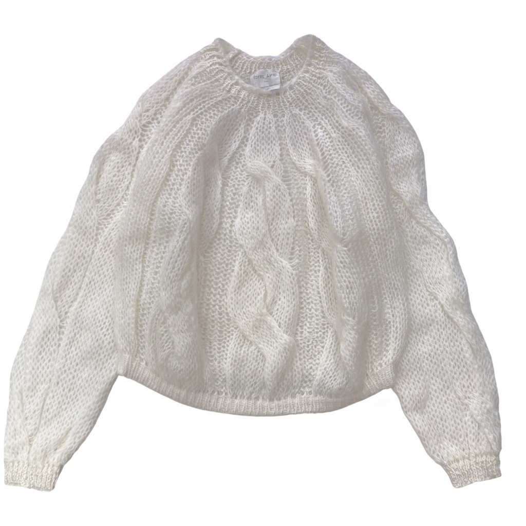 The Ethereal Cable: Sheer Wool Pullover