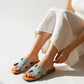 The Summer's Muse Denim Slides