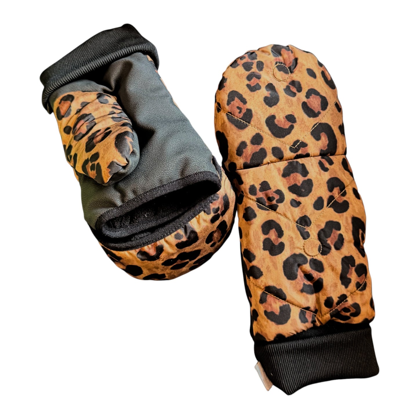 The Urban Adventurer: FUDOON レオパード柄 コンバーチブルミトン (Moofles)