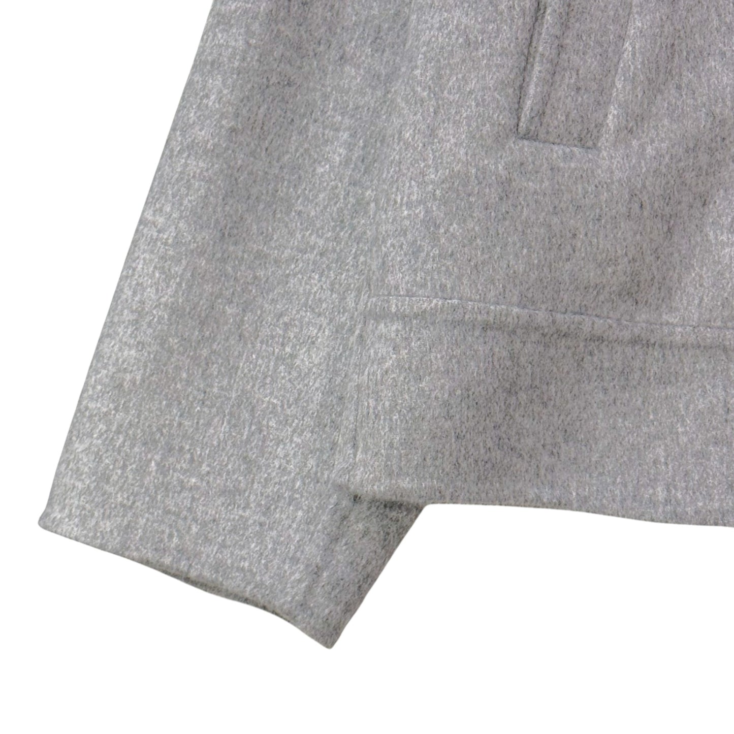 The Silver Radiance: 3-Way Cashmere Wool Biker Masterpiece