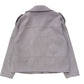 The Silver Radiance: 3-Way Cashmere Wool Biker Masterpiece