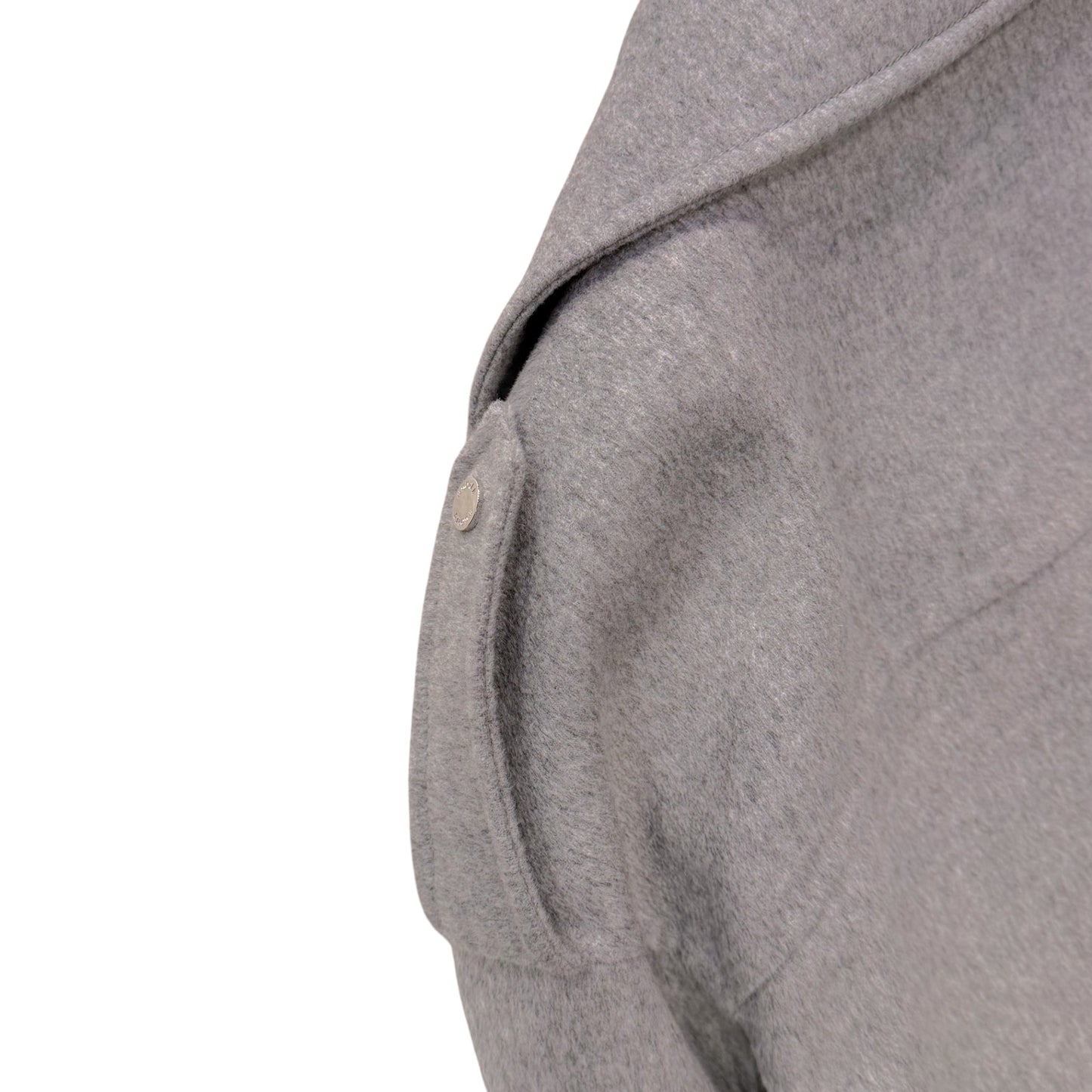 The Silver Radiance: 3-Way Cashmere Wool Biker Masterpiece