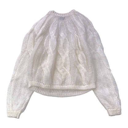 The Ethereal Cable: Sheer Wool Pullover