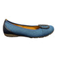 Casual Sophistication: Leather & Denim Mix Flats