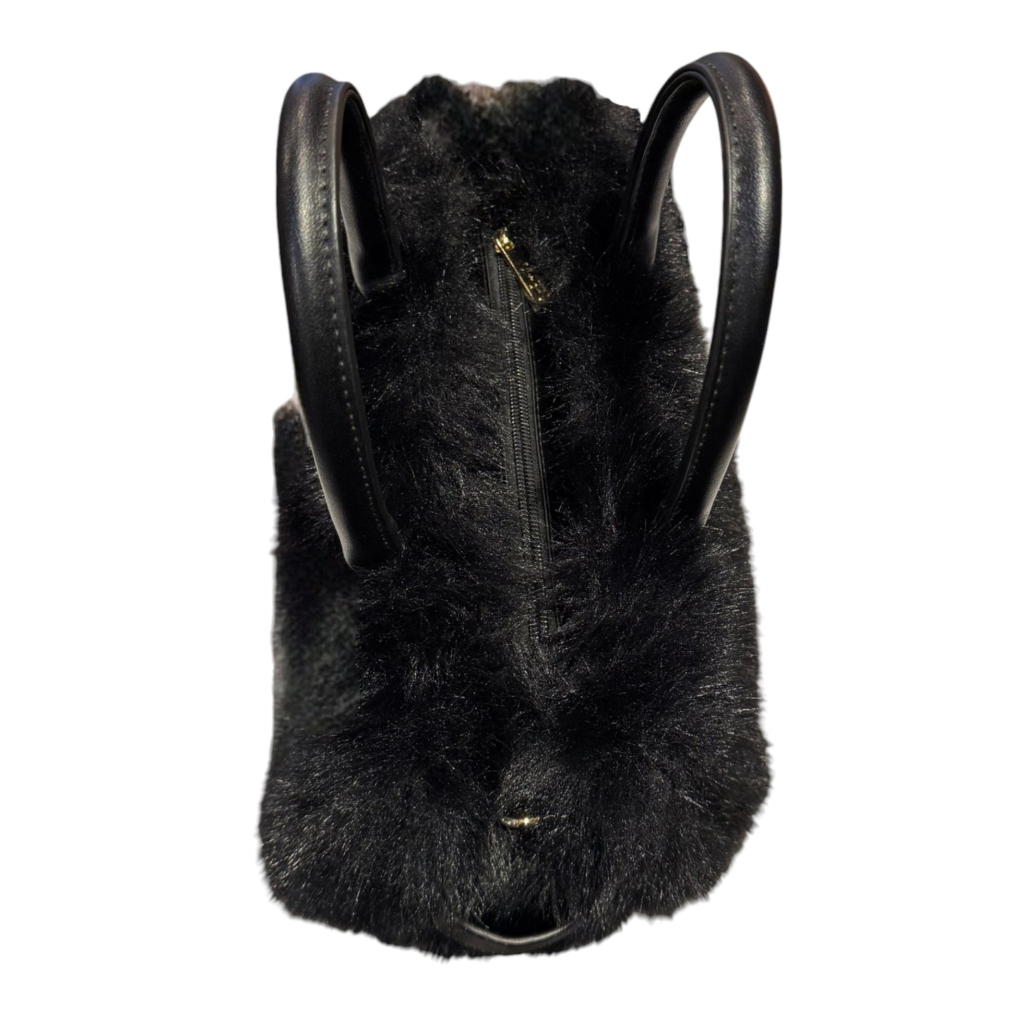 Soft Whisper, Italian Soul: The Dual-Strap Eco-Fur Handbag