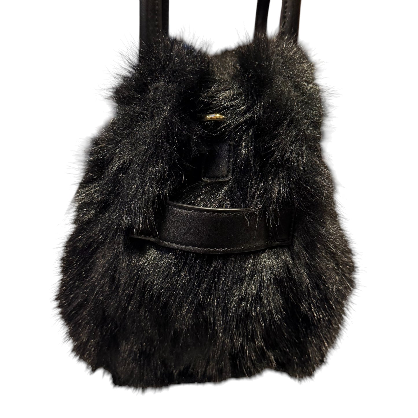 Soft Whisper, Italian Soul: The Dual-Strap Eco-Fur Handbag
