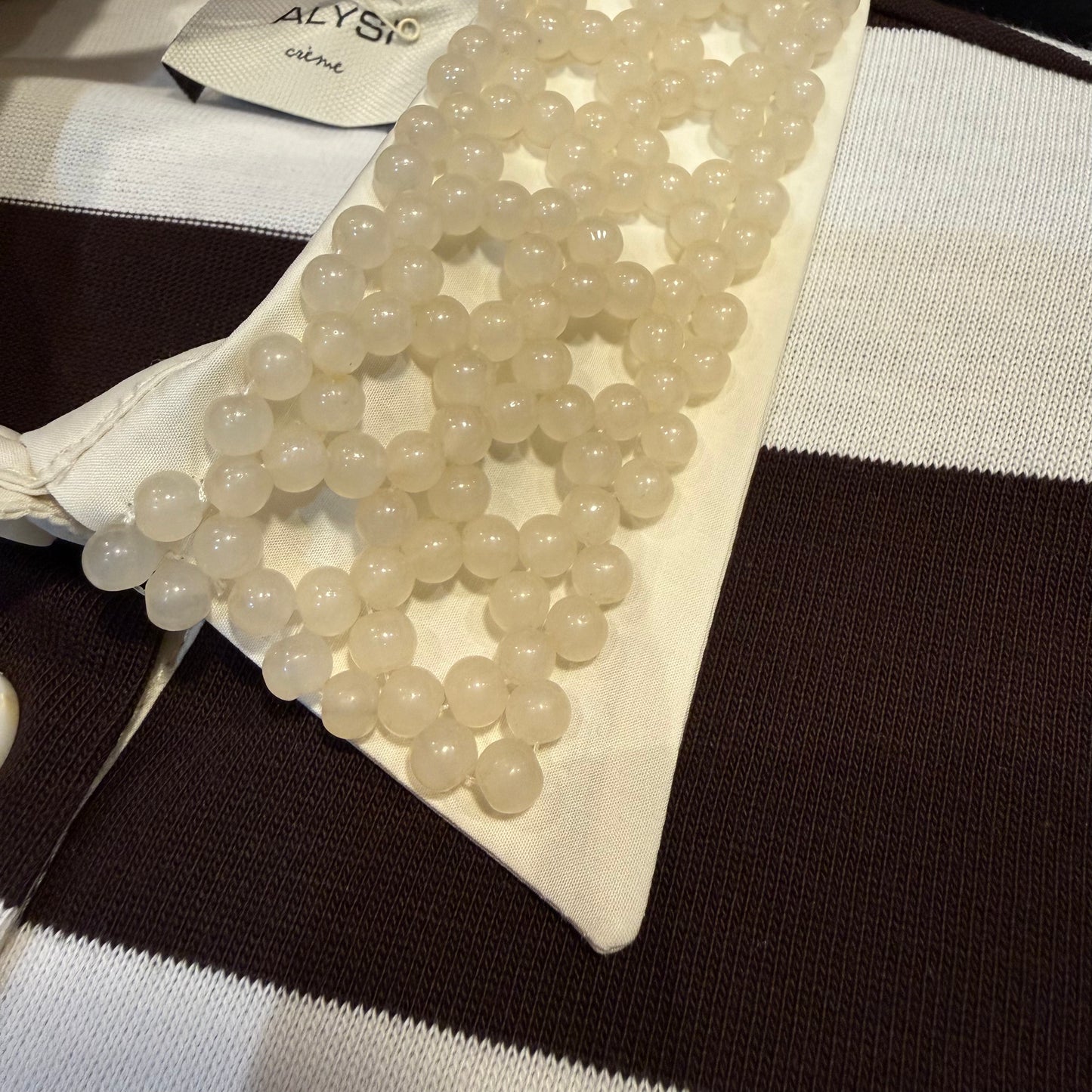 Artisanal Stripes: The Hand-Beaded Heritage Polo