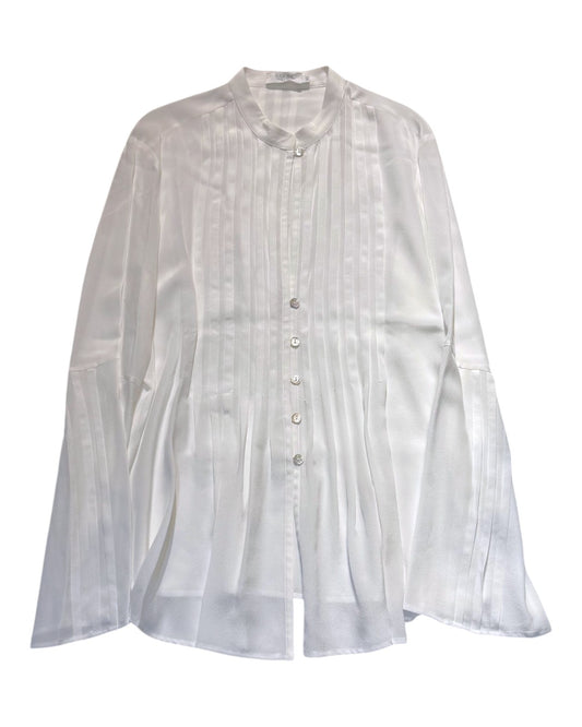 LUMINOUS SILK &amp; ARTISANAL LINES: THE PINTUCK MASTERPIECE
