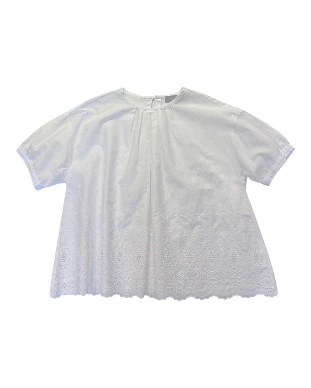 FAVEUR カットワークレース白ブラウス 日本製 Aライン | Boutique