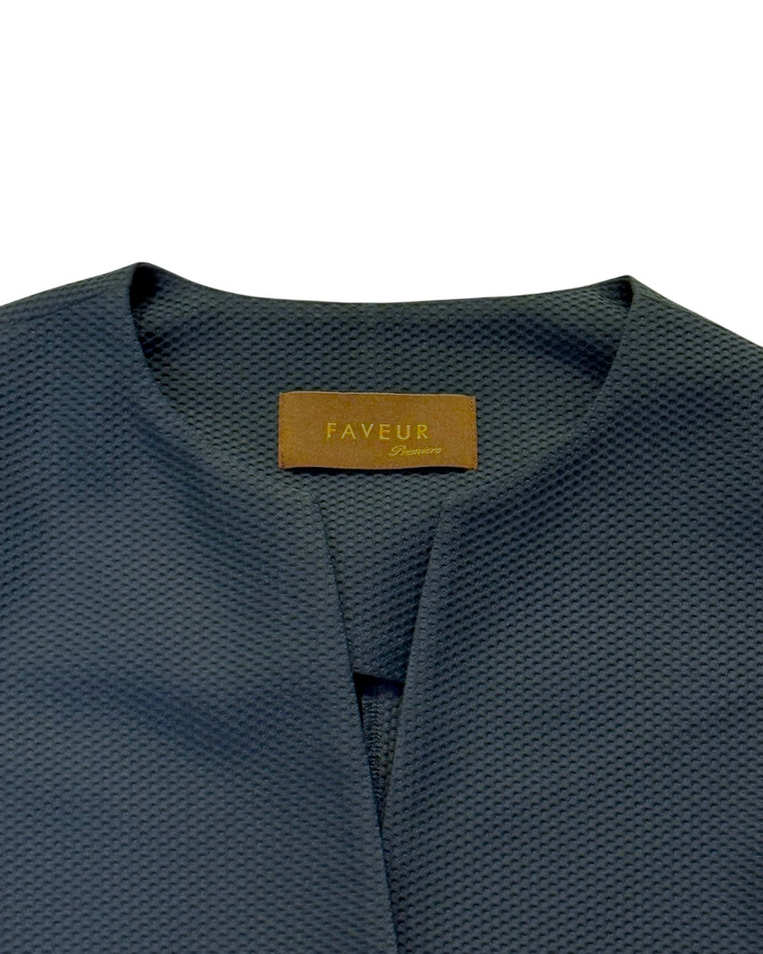 ARCHITECTURAL EASE: MESH STRETCH CREWNECK JACKET