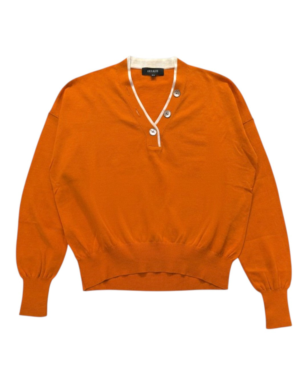 THE PRISTINE WEAVE: ITALIAN COTTON V-NECK SWEATER