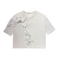 SCULPTED RUFFLE DYNAMICS: CREW NECK RUFFLE TEE