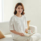 SCULPTED RUFFLE DYNAMICS: CREW NECK RUFFLE TEE