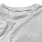 SCULPTED RUFFLE DYNAMICS: CREW NECK RUFFLE TEE