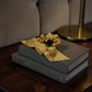 GOLDEN RAYS UPON YOUR HAIR: JAPANESE SILK CHOU CHOU WITH DETACHABLE RIBBON