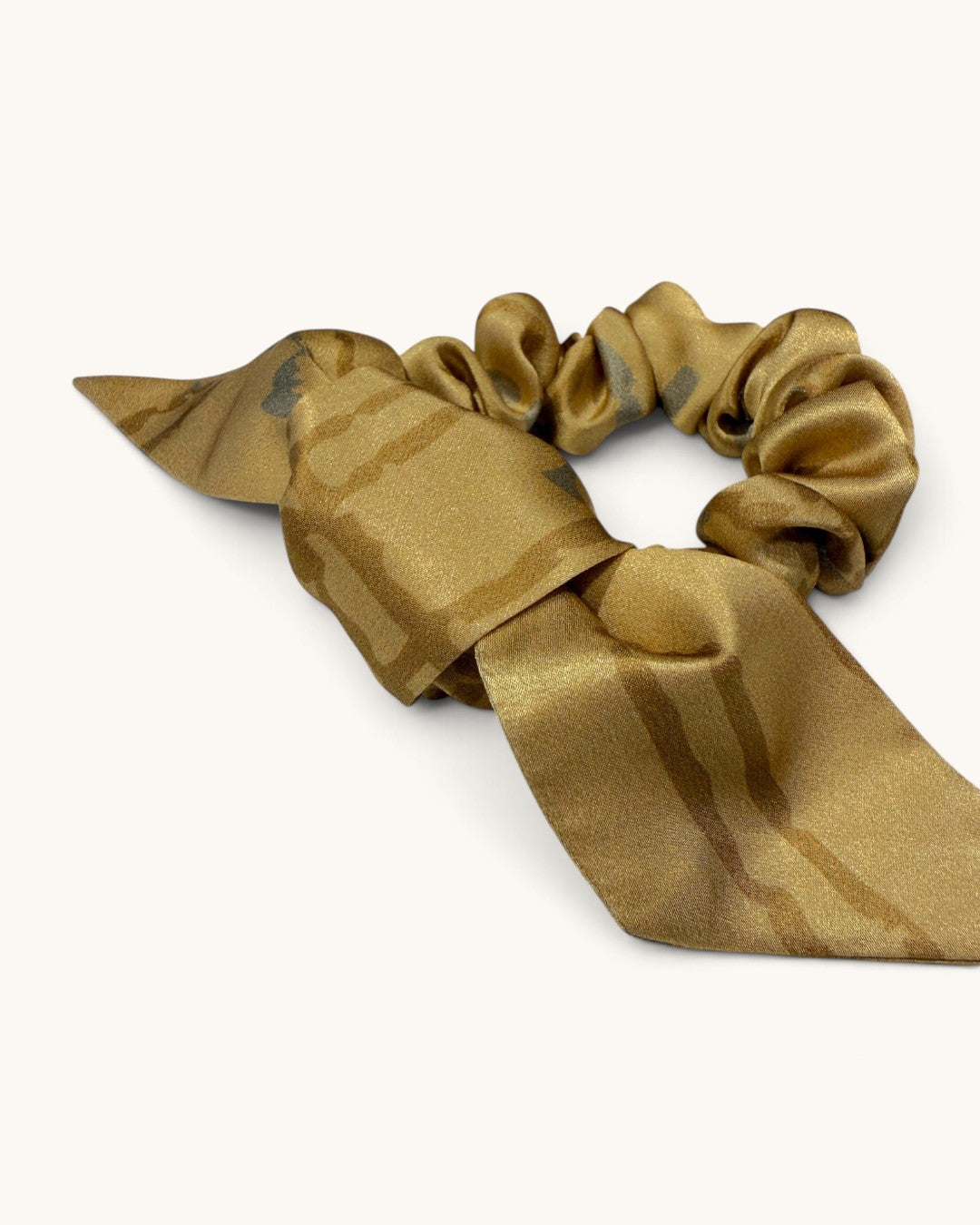 GOLDEN RAYS UPON YOUR HAIR: JAPANESE SILK CHOU CHOU WITH DETACHABLE RIBBON