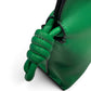 SILKEN TOUCH & TIMELESS KNOT: NAPPA LEATHER DRAWSTRING CLUTCH BAG