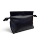 SILKEN TOUCH & TIMELESS KNOT: NAPPA LEATHER DRAWSTRING CLUTCH BAG