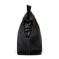 SILKEN TOUCH & TIMELESS KNOT: NAPPA LEATHER DRAWSTRING CLUTCH BAG