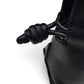 SILKEN TOUCH & TIMELESS KNOT: NAPPA LEATHER DRAWSTRING CLUTCH BAG