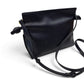 SILKEN TOUCH & TIMELESS KNOT: NAPPA LEATHER DRAWSTRING CLUTCH BAG