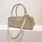 ELEGANT STRUCTURE IN EVERYDAY MOTION: ITALIAN LEATHER HORIZONTAL 2WAY BAG