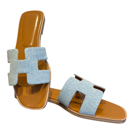 The Summer's Muse Denim Slides