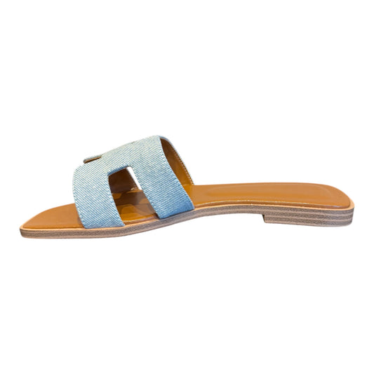 The Summer's Muse Denim Slides