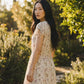 Celestial Flow: The Gathered Side-Tie Maxi
