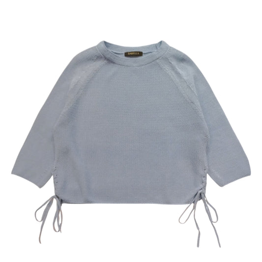 ETHEREAL TEXTURE: THE SIDE-LACE PIQUÉ PULLOVER