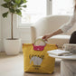 The Parisian Wild: Elephant Embroidered Rope Tote
