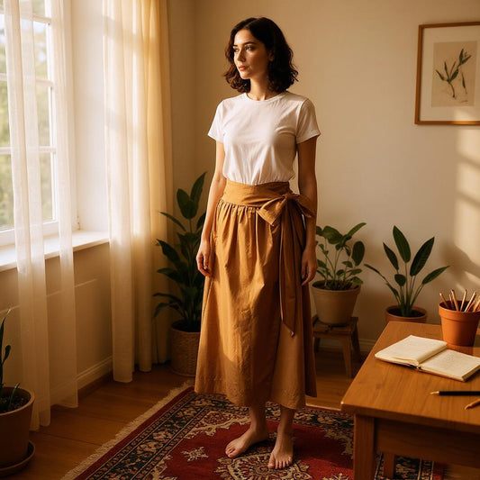 Cotton Whispers Flare Skirt