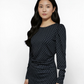 Noir Lattice Horizon Dress