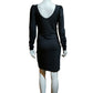 Noir Lattice Horizon Dress