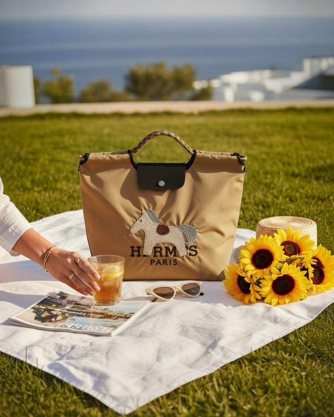 The Parisian Whisper: Embroidered Equestrian Tote