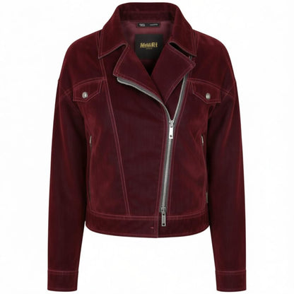 The Velvet Torque: Italian Down Biker Jacket (IVREA)