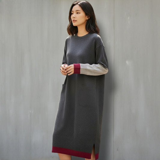 Dual-Toned Cashmere Harmony: The Art of Comfort