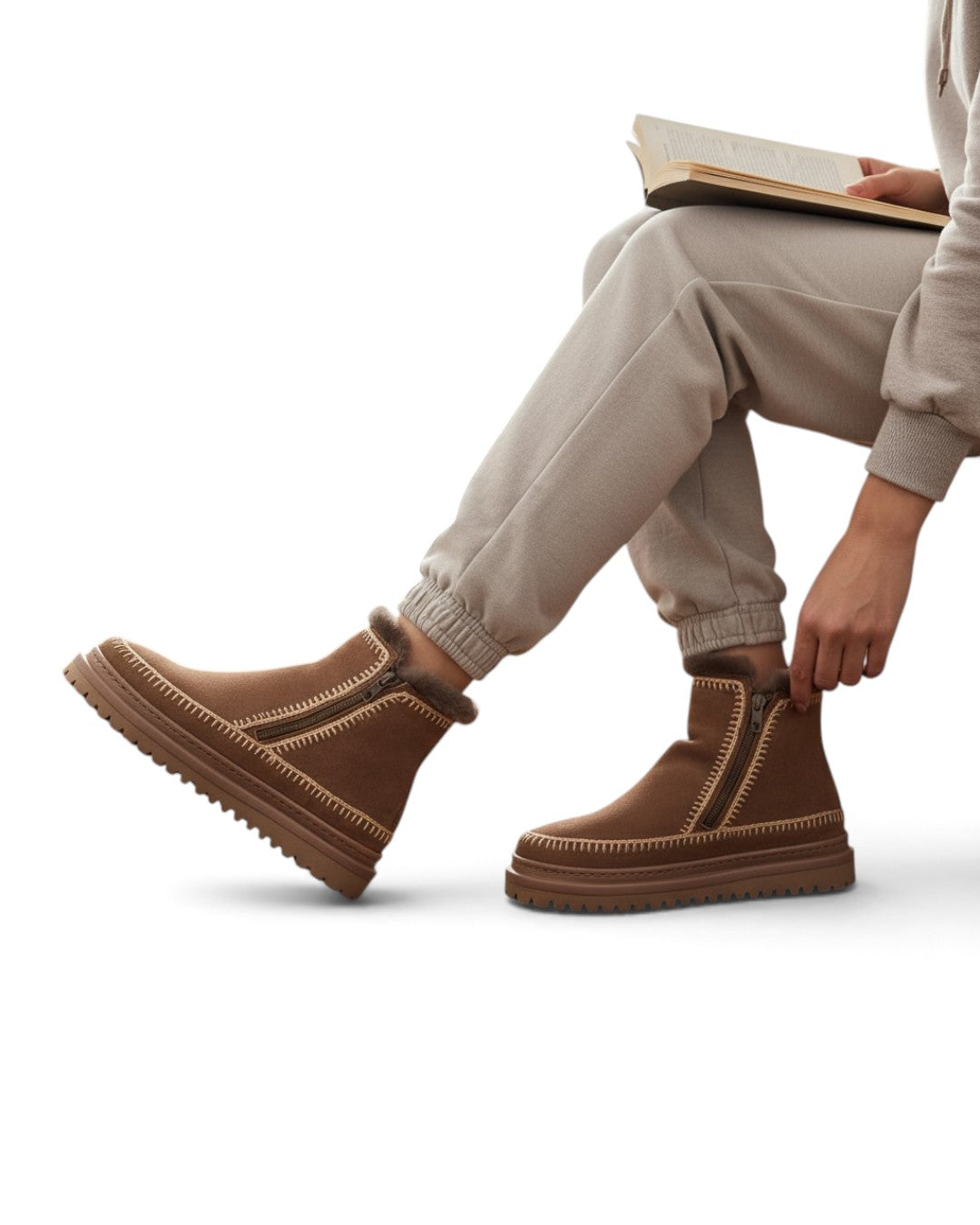 CRAFTED WARMTH, POETIC STEPS: LAIDBACKLONDON SETSU 4.0 CROCHET ANKLE BOOTS