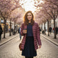 The Urban Hue: Light Down Burgundy Coat