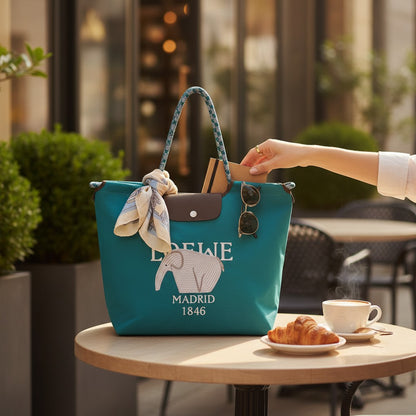 The Daily Canvas: Vivid Geometric Embroidered Tote