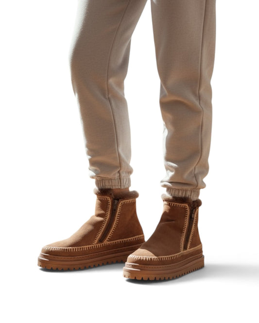 CRAFTED WARMTH, POETIC STEPS: LAIDBACKLONDON SETSU 4.0 CROCHET ANKLE BOOTS