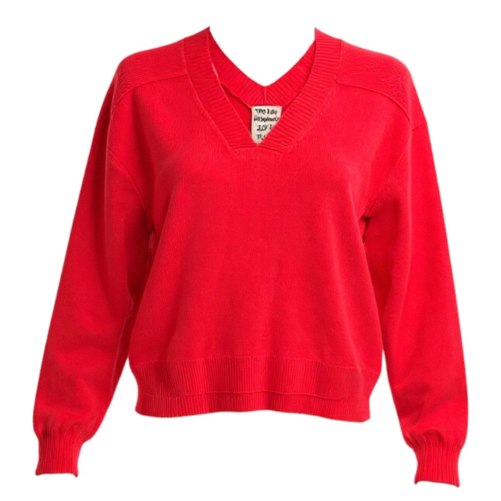 Double V Serenity: Pure Cashmere Reversible Sweater